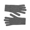 Dámske tmavo šedé rukavice - Fiebig 100% kašmír