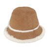 Luxusný bucket klobúk z ovčej kože s kožušinovou krempou - zimný klobúk - Fiebig 1903