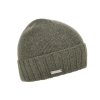 Kašmírová khaki čiapka od Seeberger - Classic Cashmere