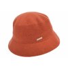 Bucket hat – zimný terakotový vlnený klobúk – Seeberger