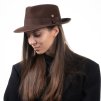 Hnedý klobúk Fedora Bogart - Mayser - Mio