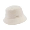 Bucket hat - zimný biely vlnený klobúčik - Seeberger