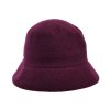 Bucket hat - zimné burgundy vlnený klobúčik - Seeberger