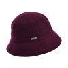 Bucket hat - zimné burgundy vlnený klobúčik - Seeberger