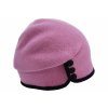 Dámska ružová zimná čiapka Seeberger s gombíkmi