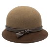 Dámsky béžovohnedý klobúk Cloche - Patricia