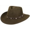 Austrálsky hnedý klobúk vlnený - EMERALD
