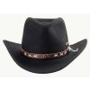 Austrálsky čierny vlnený klobúk - dymový