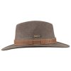 Austrálsky hnedý klobúk vlnený - PAXTON