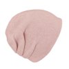 Zateplená dvojvrstvová pletená kašmírová ružová unisex čiapka od Fiebig