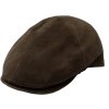 Pánska kožená hnedá šiltovka s podšívkou