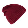 Bordová unisex čiapka s kašmírom od Fiebig