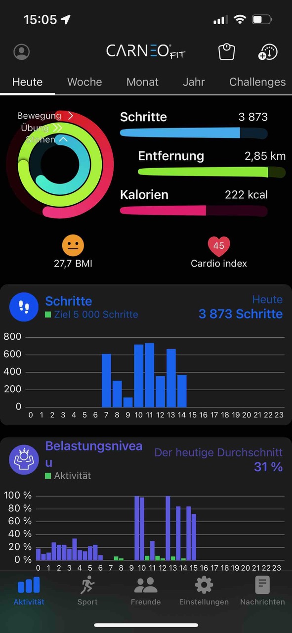 MESSUNG VON SCHRITTEN UND ENTFERNUNGEN