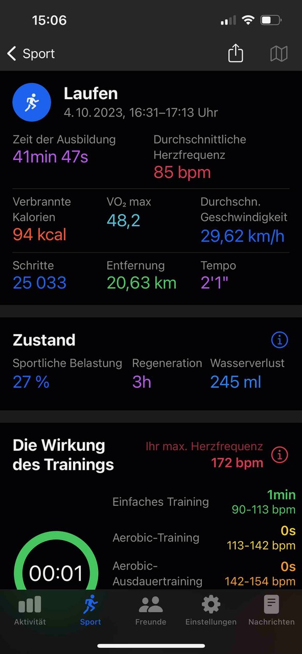 ÜBERWACHUNG DES KURSES DER SPORTAKTIVITÄTEN