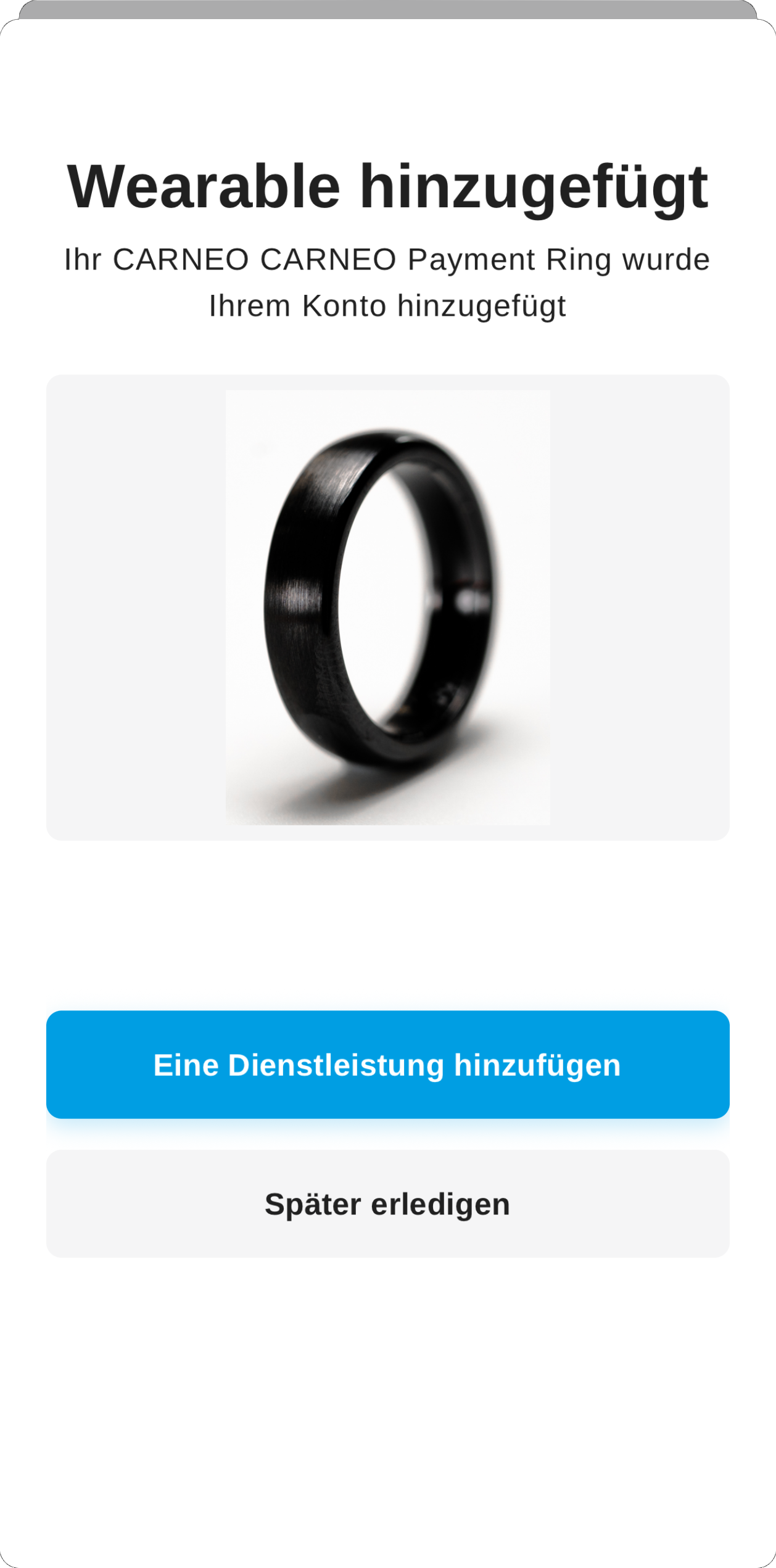 Gerät hinzugefügt