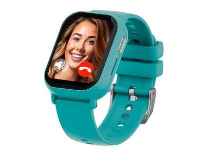 Dětské smart hodinky Carneo Tiny Blue s GPS lokátorem a dotykovým displejem pro bezpečnost dětí.