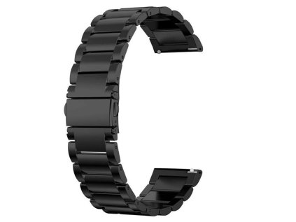 řemínek kov 22 černý