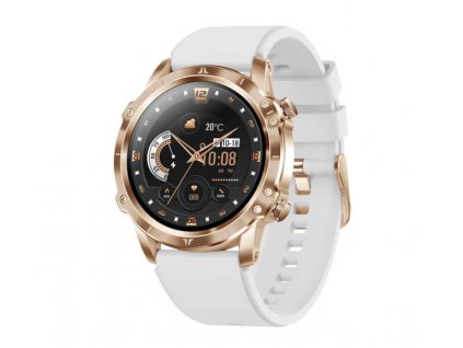 Chytré hodinky Carneo Adventure HR+ zlaté boční levý pohled