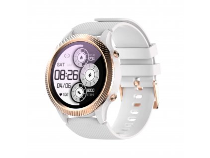 Chytré hodinky Carneo Athlete GPS zlaté boční levý pohled