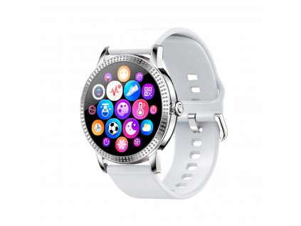 Chytré hodinky Carneo Gear+ 2nd stříbrnéboční levý pohled
