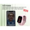 Dětské smart hodinky Carneo Tiny Pink s GPS a SOS tlačítkem pro bezpečnost dětí.