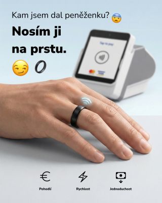 Kde mám peněženku? 😅 Nemusíš řešit. Máš ji na prstu. Carneo Pay Ring je rychlý a bezpečný způsob placení bez zbytečností....