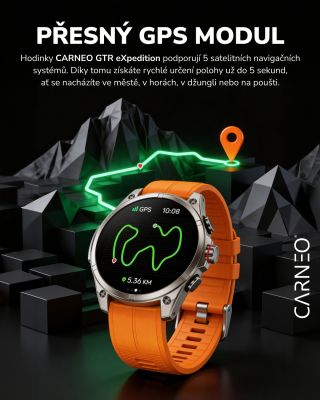Přesná poloha během pár sekund může v terénu rozhodovat o všem. CARNEO GTR eXpedition podporují 5 satelitních navigačních...