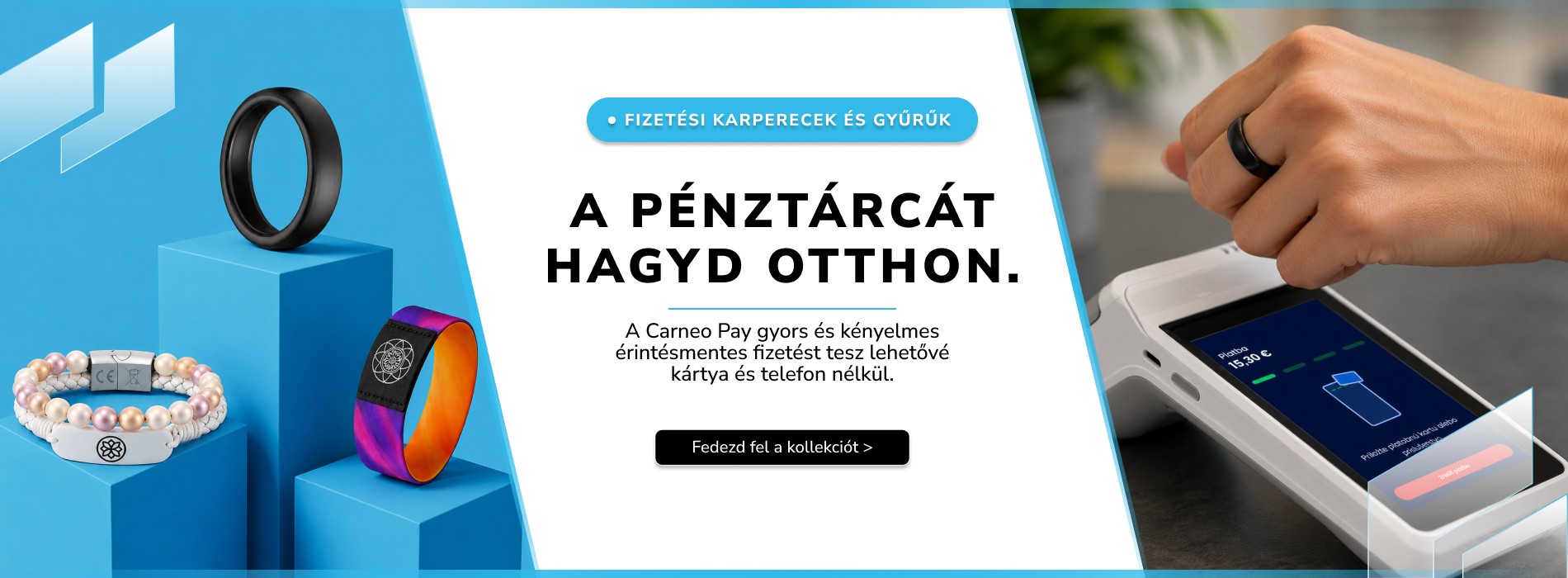 Carneo Pay fizetőszíjak és gyűrűk