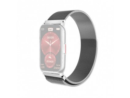 Csereszíj Carneo LuXii-hez - 20mm ezüst / fém