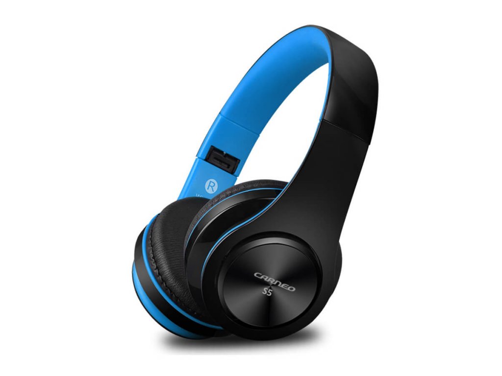 CARNEO Bluetooth Slúchadlá S5 black/blue