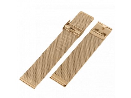 milansky pleteny remienok kovovy gold 22mm