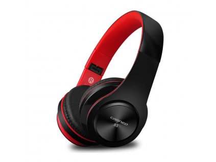 Bluetooth slúchadlá Carneo S5 - čierno / červené