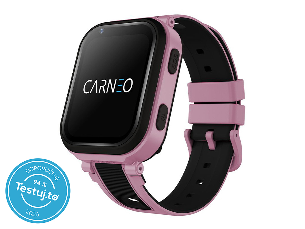 Detské smart hodinky CARNEO GuardKid+ 4G ULTRA 2nd gen. ružové