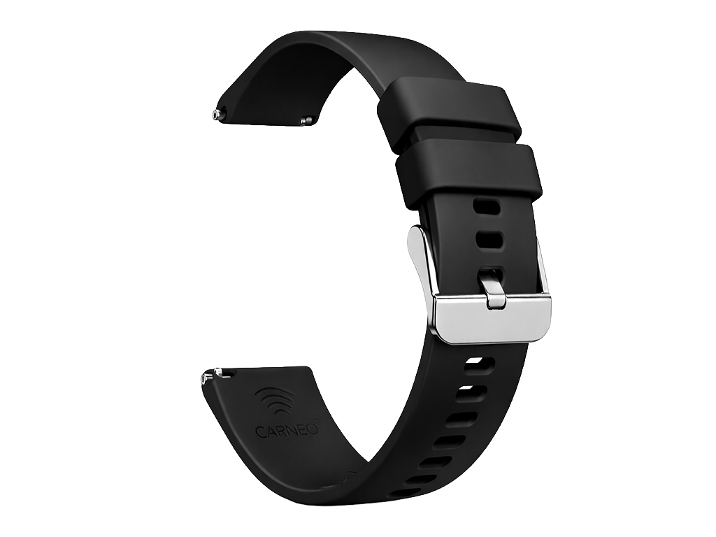 Platobný remienok Carneo Pay - čierny silikónový, 20mm