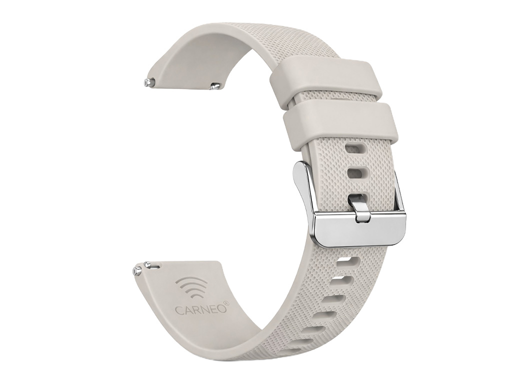 Platobný remienok Carneo Pay - bledošedý silikónový, 22mm