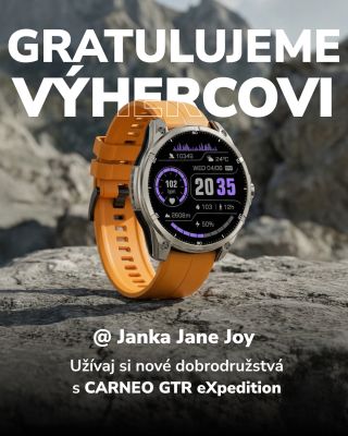 Súťaž je ukončená 🎉 Ďakujeme všetkým, ktorí sa zapojili a boli súčasťou tejto výzvy. Víťaz si odnáša CARNEO GTR eXpedition...