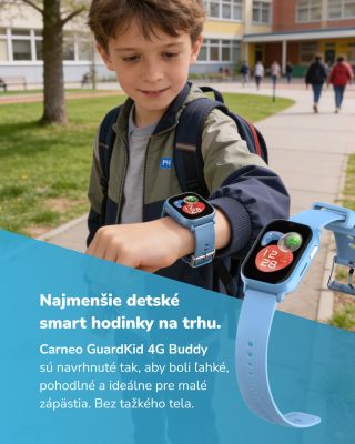 Malé zápästie. Veľká istota. 💙 Nie každé detské hodinky sú naozaj detské. Carneo GuardKid 4G Buddy sú navrhnuté tak, aby...