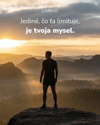 Jediné, čo ťa limituje, je tvoja myseľ. Každý cieľ sa začína rozhodnutím. Vyjsť von, prekonať pohodlie, spraviť prvý krok...