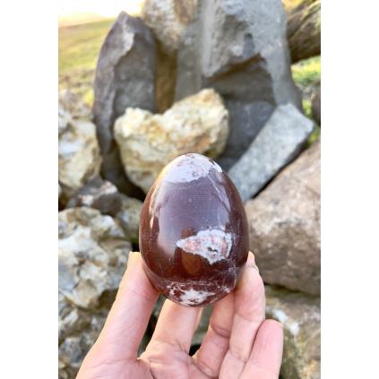 vejce červený onyx čarokamení střední 56