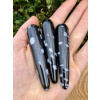 Masážní tyčka tyčinka obsidián sněžný vločkový čarokamení