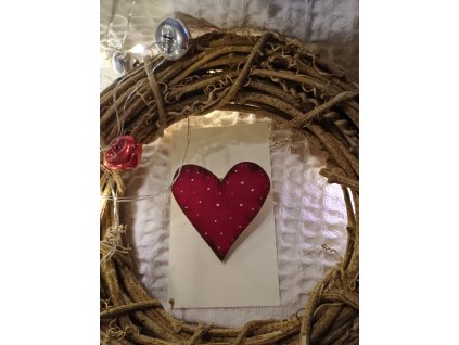 Brošňa tučné srdiečko