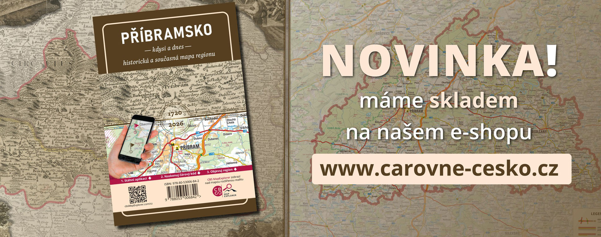 Nová porovnávací mapa Příbramsko: již v prodeji