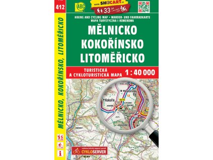 412 Mělnicko, Kokořínsko, Litoměřicko 1 : 40 000