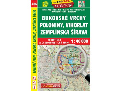 486 Bukovske vrchy, Poloniny, Vihorlat 1 : 40 000