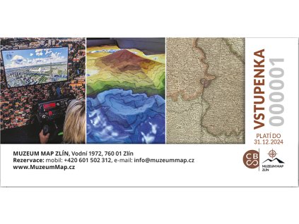 Vstupenka do Muzea map Zlín