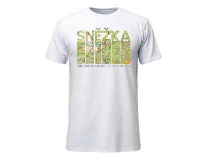 Sněžka - bavlněné mapové tričko - pánské