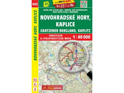 442 Novohradské hory, Kaplice 1 : 40 000