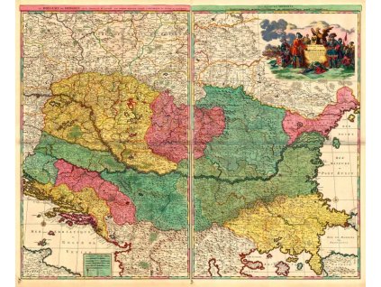 gillaume sanson 1633 1703 pieter mortier 1661 1711 mapa uhorsko kolorovana medirytina amsterodam 1692