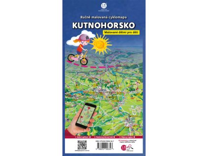 3754 rucne malovana cyklomapa kutnohorsko detem s aplikaci cbs map explorer