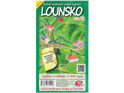 3829 lounsko malovana mapa